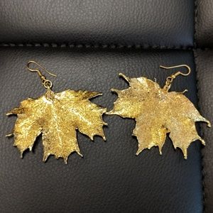 ZIA🍁Gold Dipped Maple Leaf Earrings🍁